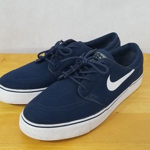 Nike SB Stefan Janowski Blue Canvas Shoes sz 10.5